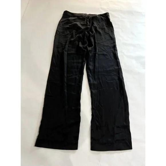 KATAYOUNS Mia Silk Trousers in Black